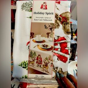 Beautiful whimsical scene tablecloth